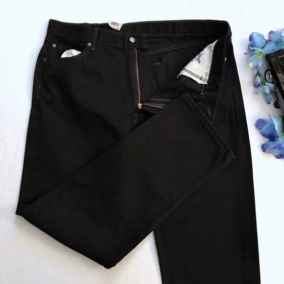 Levi's NWOT 505 Black Straight Leg Jeans Men 42 x 34 - Picture 4 of 8